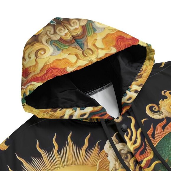 Imperial Dragon Japanese Windbreaker Hooded Size XL NWT WaterproofJacket Varsity - Picture 4 of 11